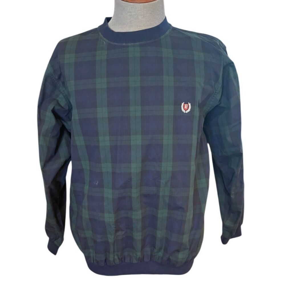 Chaps Ralph Lauren Men’s Vtg Golf Plaid Pullover Windbreaker Sz. S